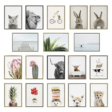 Kate and Laurel Sylvie Fold Hedgehog Canvas Art