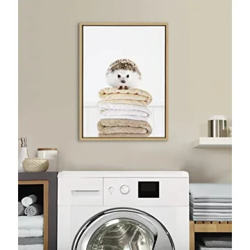 Kate and Laurel Sylvie Fold Hedgehog Canvas Art