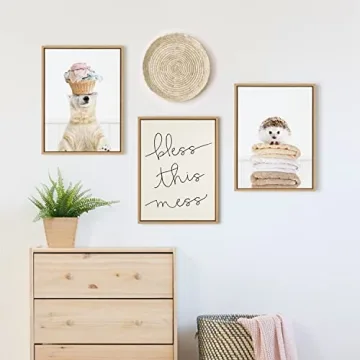 Kate and Laurel Sylvie Fold Hedgehog Canvas Art