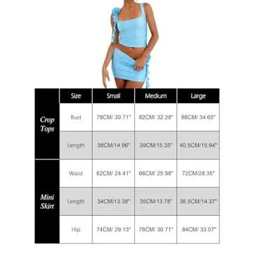 Meladyan Women's 2 Piece Outfits Rosette Floral Crop Tank Top and Bodycon High Waist Mini Skirt Set Tracksuit Light Pink