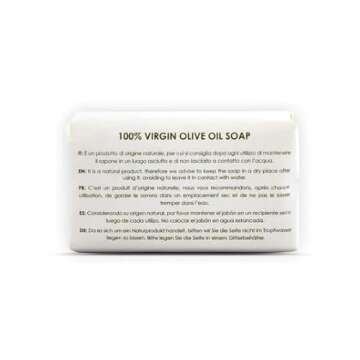 Bar Soap 100% Virgin Olive Oil Face & Body Olivella 5.29 oz Bar Soap