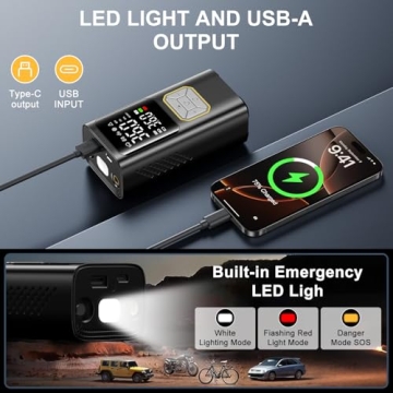 HIPOM Portable Tire Inflator - Fast 150PSI Air Pump