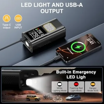 HIPOM Portable Tire Inflator - Fast 150PSI Air Pump