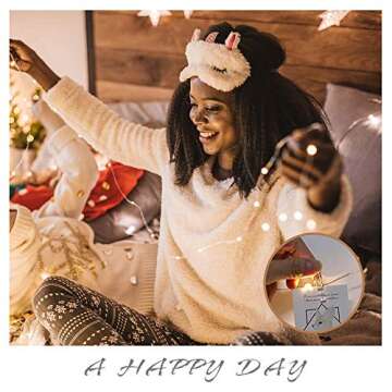 BRYUBR Photo Clip String Light - 33Ft 100LED Fairy Lights with Clips for Pictures with Timer, Photo Light with 50 Clear Clips for Bedroom Christmas Wedding Décor