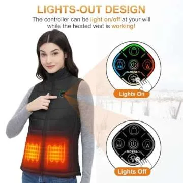 KOVNLO Heated Vest for Women - 5 in 1 Smart Heating
