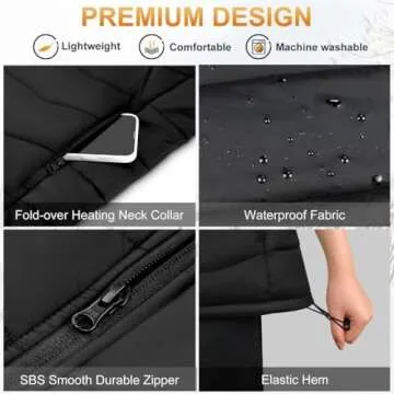 KOVNLO Heated Vest for Women - 5 in 1 Smart Heating