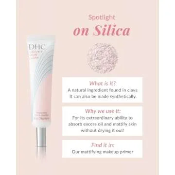 DHC Velvet Skin Coat, Mattifying Makeup Primer, Powder-Gel Formula, Minimizes look of pores, fine lines, and Imperfections, All skin types, Fragrance and Colorant Free, 0.52 oz. Net wt