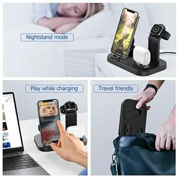 3 in 1 Charging Station for Apple Devices - Fast & Compact