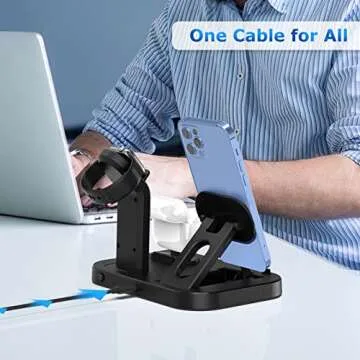 3 in 1 Charging Station for Apple Devices - Fast & Compact