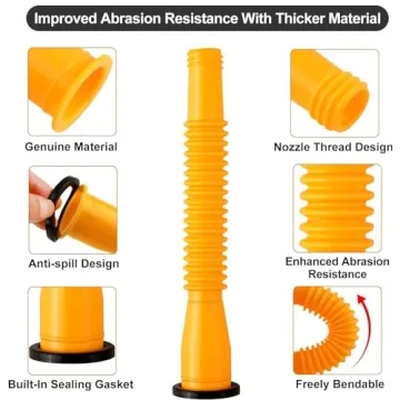 Gas Can Spout Replacement Kit - 5 Flexible Nozzles