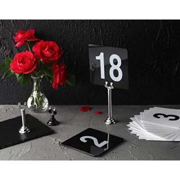 Triton Harp Clip Style Place Card Holders - Set of 12