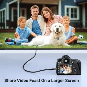 UGREEN Micro HDMI to HDMI Cable Adapter 4K 60Hz Ethernet Audio Return Channel Compatible with GoPro ...