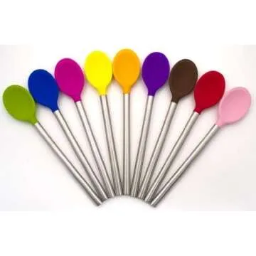 Durable Tovolo Silicone Mixing Spoon in Orange Peel