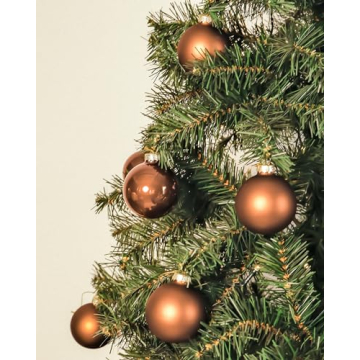 Buy WDS WONDROUS Brown Glass Christmas Ball Ornaments
