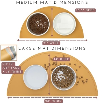 Waterproof Silicone Pet Food Mat for Easy Cleaning