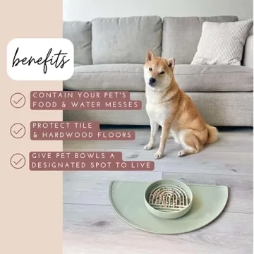 Waterproof Silicone Pet Food Mat for Easy Cleaning