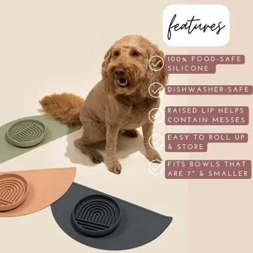 Waterproof Silicone Pet Food Mat for Easy Cleaning