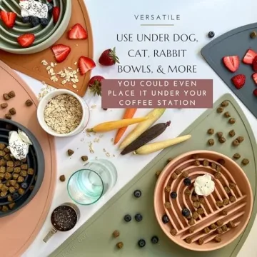 Waterproof Silicone Pet Food Mat for Easy Cleaning