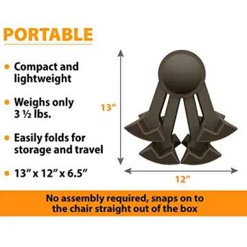KABOOST Booster Seat for Kitchen Chair - Portable & Adjustable