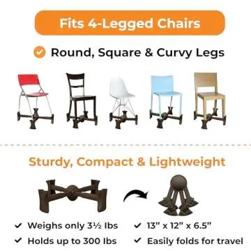 KABOOST Booster Seat for Kitchen Chair - Portable & Adjustable