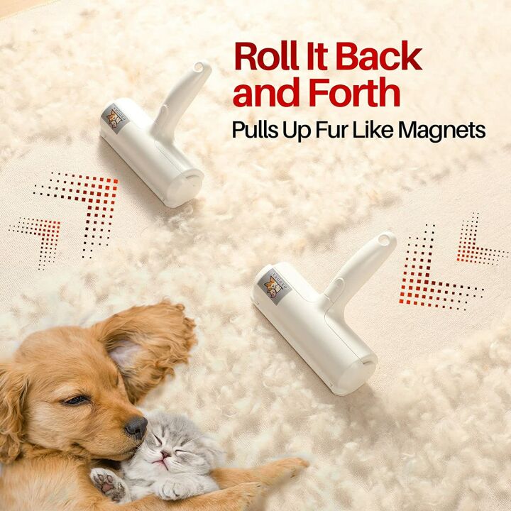 Pet Hair Remover & Lint Rollers for Couch & Carpet