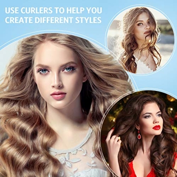 Syhood 48 Pcs Sponge Hair Rollers Soft Curls Kit