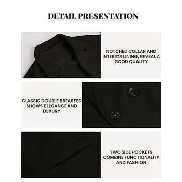 UANEO Women's Wool Blend Coat - Chic and Comfortable Winter Essential