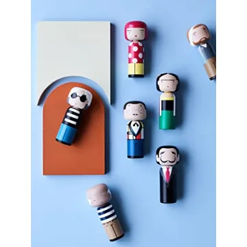 Lucie Kaas Frida Kokeshi Doll Unique Art Gift