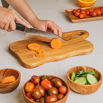 Handcrafted Teak Wood Cutting Board - Durable & Eco-Friendly