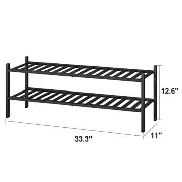 viewcare Shoe Rack for Entryway,Shoe Organizer for Hallway Closet, Free Standing Shoe Racks for Indoor Outdoor
