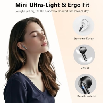 Wireless Earbuds with 56H Playtime and Waterproof Design
