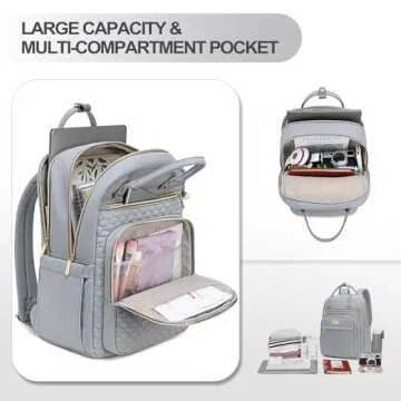 Stylish Tealari Laptop Backpack for Women, Durable & Functional