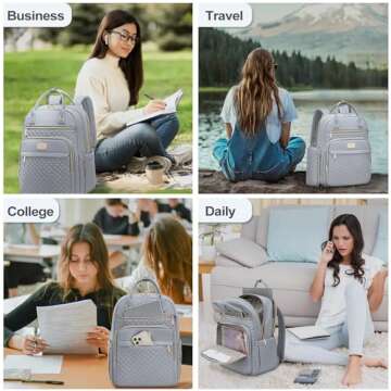 Stylish Tealari Laptop Backpack for Women, Durable & Functional