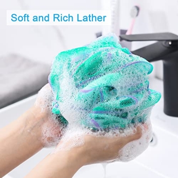 AmazerBath Loofah Sponge Set for Luxurious Showers