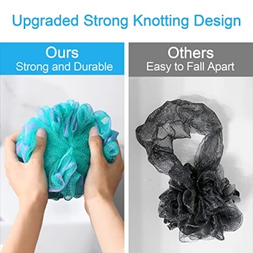 AmazerBath Loofah Sponge Set for Luxurious Showers