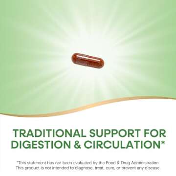 Nature's Way Cayenne Pepper, Traditional Digestion and Circulation Support*, Naturally-occurring Capsaicin, Non-GMO Project Verified, Gluten Free, 180 Vegetarian Capsules (Packaging May Vary)