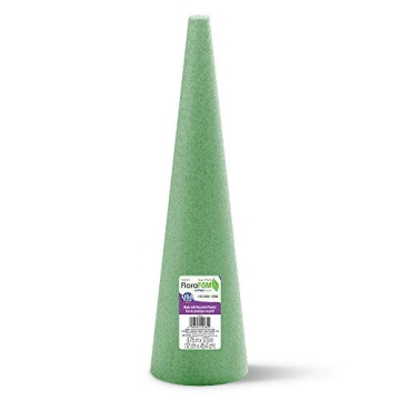 Eco-Friendly FloraCraft FloraFōM Cone - 4.75" x 17.9" Green Crafting Solution