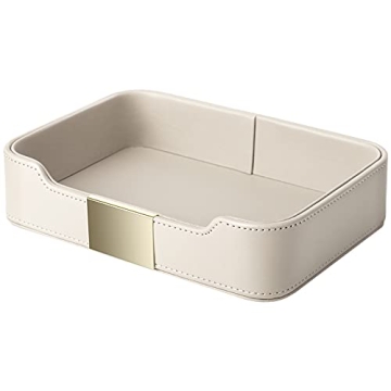 SANZIE Luxury Leather Tray Organizer for Jewelry Keys Wallet