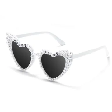 Etercycle Heart Sunglasses, Bride to Be Gifts for Bachelorette Parties, Cute Glasses
