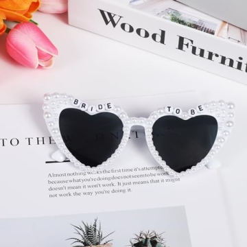 Etercycle Heart Sunglasses for Brides - Bachelorette Essentials