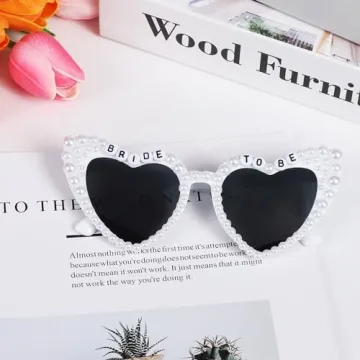 Etercycle Heart Sunglasses for Brides - Bachelorette Essentials