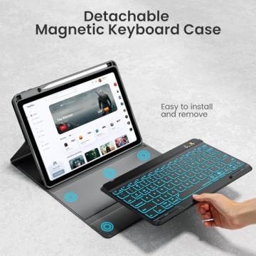 OPAKIT iPad Case with Detachable Backlit Keyboard