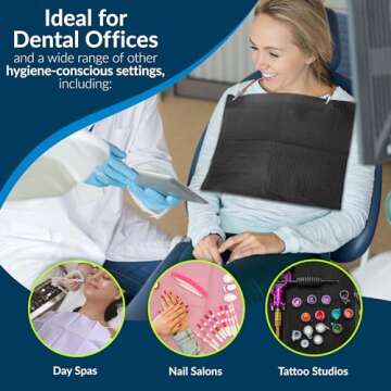 Quality TIDI Disposable Dental Bibs - 500 Pack of 3-Layer Protection