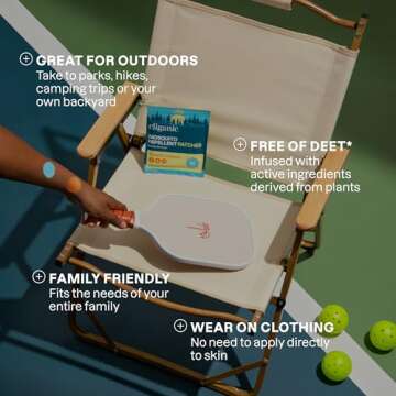 Cliganic Mosquito Repellent Stickers (90 Pack) - Patches for Kids & Adults, Natural DEET-Free, Citronella Essential Oil Infused