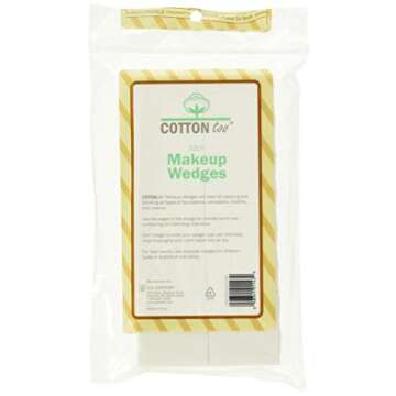 Cotton Too Premium Latex-free Cosmetic Wedges, 32 Count (Pack of 6)