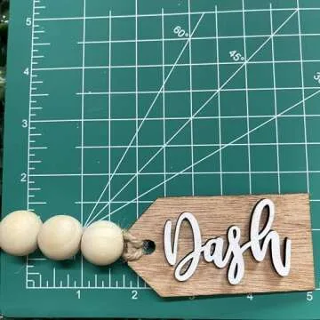 Beads Available, Personalized tags, Stocking tags personalized, Wooden Tags with beads, Wooden tags with holes, Personalized tags for gifts, Wooden name tags personalized, Party tags, Wooden name tags