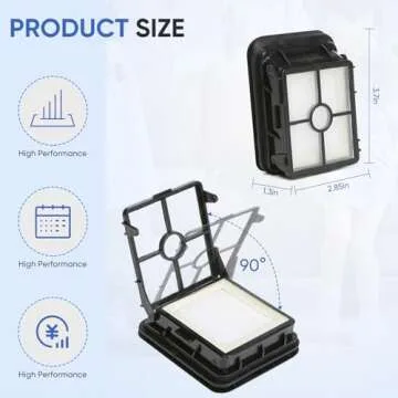 Bissell 4 Pack 1866 Replacement Filters Compatible with Crosswave Vacuum Cleaners for Optimal Performance