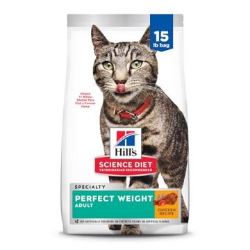 Hill's Science Diet Adult Perfect Weight Cat Food - Chicken - 15 lb Bag
