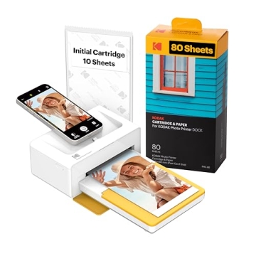 KODAK Dock Plus Photo Printer with 90 Sheets