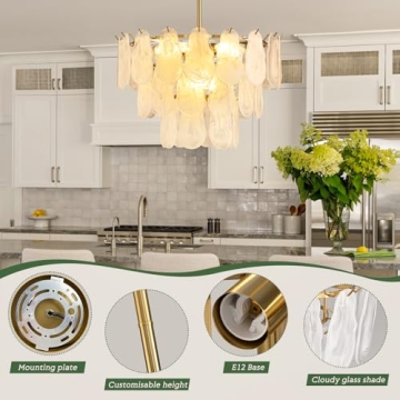 Stunning KELUOLY Gold Chandelier for Modern Homes